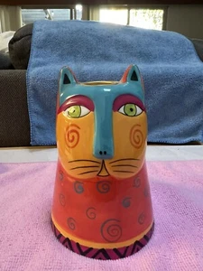 Laurel Burch Cat Candle Holder. Ganz - Picture 1 of 3