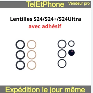 Lentille Verre Samsung S24 S24plus Ultra Appareil Photo Arrière Caméra Adhésif - Bild 1 von 14