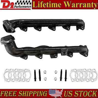 L+R Exhaust Manifold For 2000-2013 Ford F250 F350 E350 E450 Super Duty 6.8L V10 - Image 1 of 4