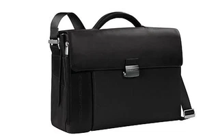 Piquadro PQ7 Black Versatile Briefcase/Computer bag, detachable panel CA1424PQ/N - Foto 1 di 4