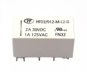 HFD2-012-M-L2-D 12V Coil Bistable Latching Relay Replace HFD2-012-M-L2 - Picture 1 of 3