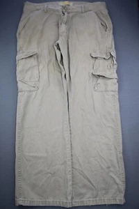 Pantalones de carga para hombre Wrangler 9 bolsillos beige algodón talla 36x30 (MSR 36x29) - Imagen 1 de 12