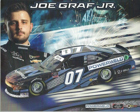 2021 JOE GRAF JR “POWERWELD” #07 NASCAR XFINITY SERIES POSTCARD Cover