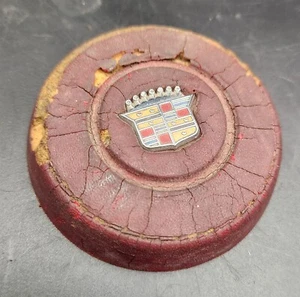 66 Cadillac Steering Wheel Center Horn Button Pad Cap with Crest Emblem - Picture 1 of 1