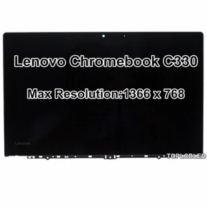 Lenovo Chromebook C330 81HY0000US HD LCD LED Display Touch Screen Assembly Bezel - Foto 1 di 6