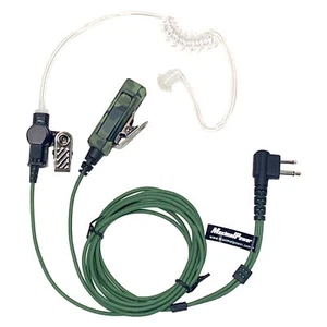 PTT Mic Camouflage Earpiece for Motorola Radios CP110 CP200 CLS1110 CLS1410 - Picture 1 of 6