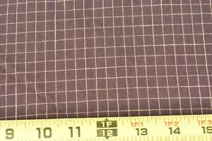 By 1/2 Yd Brown Checked Brushed Cotton, Moda/Kansas Troubles Classic/12702, B370 - Picture 1 of 6