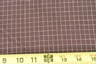 By 1/2 Yd Brown Checked Brushed Cotton, Moda/Kansas Troubles Classic/12702, B370 - Image 1 of 4