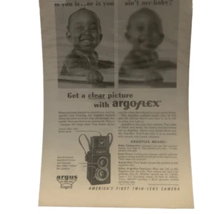 Vintage 1946 Argoflex Americas First Twin-Lens Camera Ad Advertisement - Picture 1 of 4