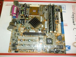 FIC 53-80584-08 AU31 Socket A AMD Motherboard & 1.3GHz 512MB RAM AV31 Tested! - Picture 1 of 6