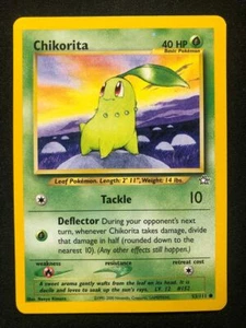 Pokemon 53/111 Chikorita Neo Genesis Common NM - Picture 1 of 2