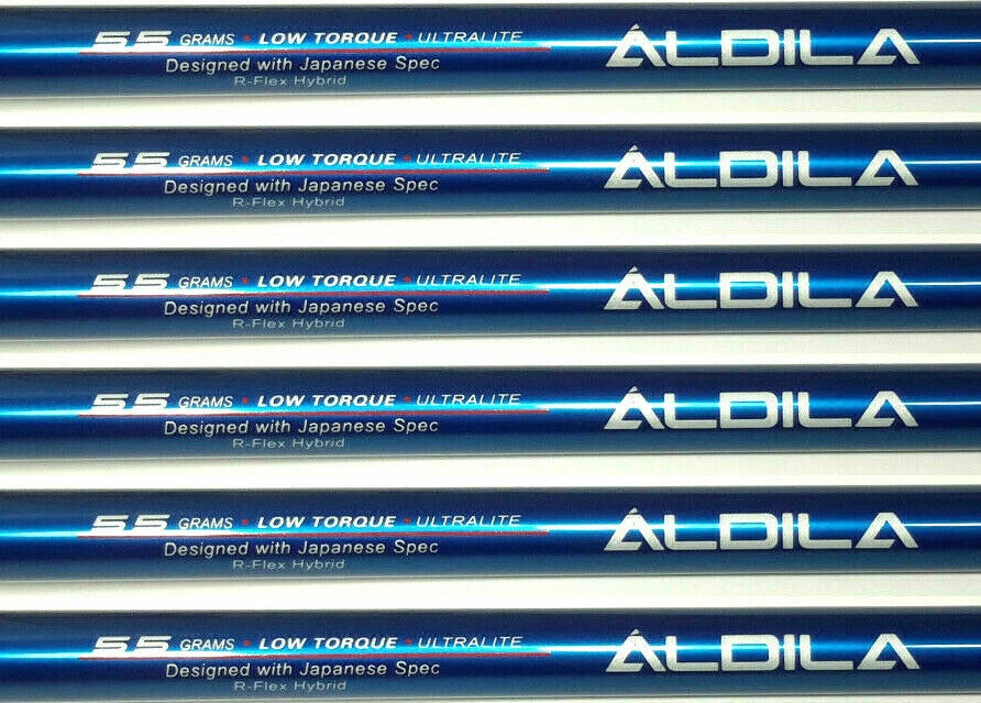 8 Regular Flex Japan Spec Hybrid Graphite Iron Shafts Aldila 370 Parallel Adams