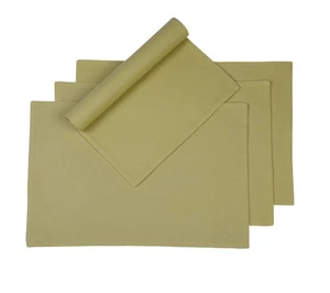 Cotton Placemats Diamond Texture Taupe 4/pack - Picture 1 of 2