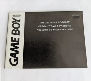 Precautions Booklet - Nintendo Gameboy Instruction Manual Only - is Near Mint @ - Picture 1 of 8