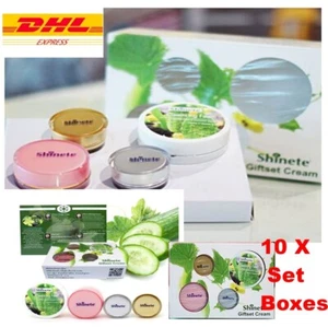 10 Boxes Cream SHINETE Set Original Whitening Foam Dark Spot Lightening Gift - Picture 1 of 15