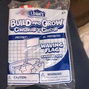 Lowe's Build and Grow wehende Flagge ~ Holzprojekt ~ neu - Bild 1 von 3