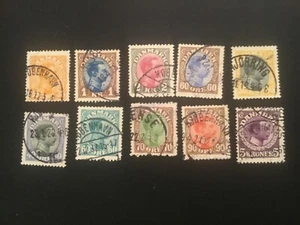 ICOLLECTZONE Denmark 114-15, 117, 123-25, 127-30 VF used - Picture 1 of 1