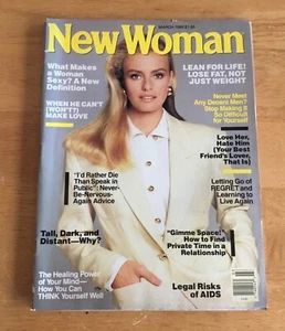 New Woman Magazine March 1988 Melanie Kremser Cover No Label Newsstand - Imagen 1 de 2