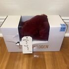 Steve Madden Women's Faux Fur Open Toe Slippers Size Large 9-10 - Red Wine Color