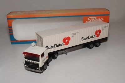 CAMION CONTENEUR SCANDUTCH S TEKNO VOLVO F12 F 12 AVEC REMORQUE PRESQUE COMME... - Photo 1/4