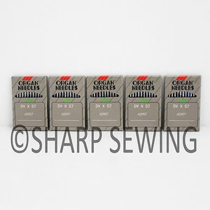 50 ORGAN 62X57, DVX57 NEEDLES SIZE#18 fits SINGER, KANSAI SPECIAL, PEGASUS, JUKI - Picture 1 of 1
