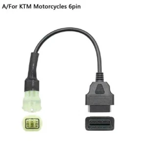 3Pin to OBD2 Diagnostic Adapter Cable for ktm motorcycle Programming. - Foto 1 di 12