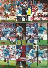 Merlin Ultimate Football Cards 1995/96 Manchester City FC x 11 Complete Set
