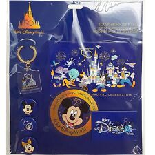 Walt Disney World WDW 50th Souvenir Booster Pack Mickey Mouse Badges Magnets