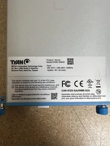 TYAN GT86C-B5630 1U SERVER 1x XEON SCALABLE 2ND GEN 12x RAM SLOT 12x 3.5" - Picture 1 of 2
