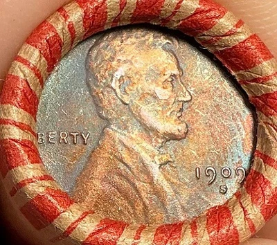 unsearched old cents roll vintage coins 50 pennies penny collection set lot 4al - Image 1 of 4