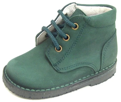 DE OSU -Spain -Boys/Girls Green Leather Chukka Boots -European 19 -Shoes -Size 4 - Image 1 of 4