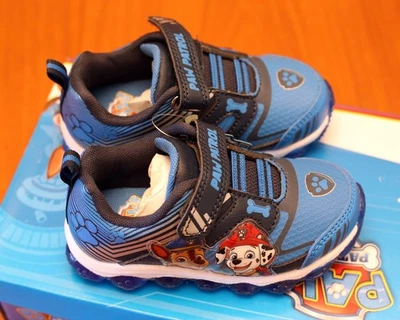 Zapatos iluminados Nickelodeon PAW Patrol para niños pequeños - azules NUEVO con CAJA Foto 1 de 4