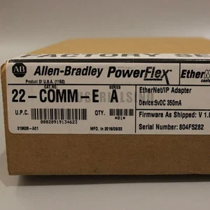 New Factory Sealed AB 22-COMM-E SER A PowerFlex Ethernet/IP Comm Adapter US - Picture 1 of 4