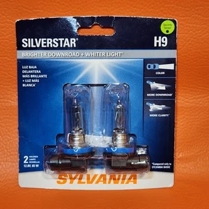 Sylvania Silverstar H9 65W Headlight Bulbs High Beam Replacement 65W Rough Box - Picture 1 of 7