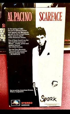 Scarface VHS 1983 Movie 2 Tape Set Al Pacino Oliver Stone 80's Gangster Action - Image 1 of 3