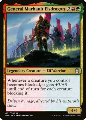 X 1 General Marhault Elsdragon NM-M Dominaria United 031 MTG - Image 1 of 2