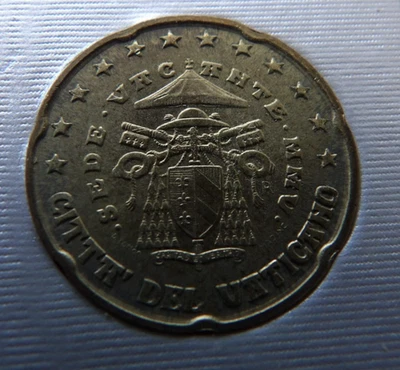 Vaticano 2005 año - moneda 20 céntimos de euro Sede Vacante MMV (Asiento Vacante) Foto 1 de 2