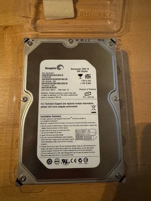 FESTPLATTE SEAGATE BARRACUDA 500GB ST3500630A 7200U/min 16MB IDE ATA 3.5" Zoll - Bild 1 von 2