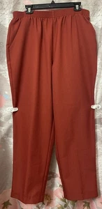 DONNKENNY pflegeleichte Damenhose orange Ziegel elastischer Bund zum Überziehen Größe 22WP - Bild 1 von 12