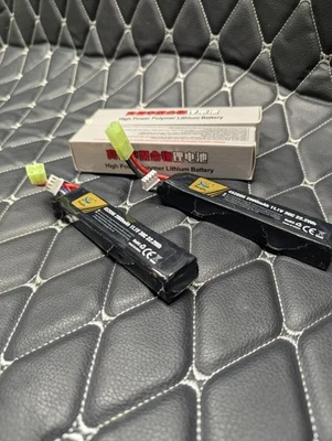 2000mAh 30C 11.1V LiPo Battery with Mini Tamiya Plug Connector Model Airsoft 2pk - Image 1 of 4