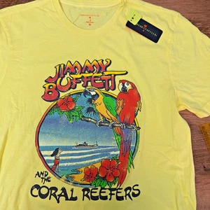 Jimmy Buffett Margaritaville T-Shirt gelb Erwachsene Medium neu mit Etikett Fehler bemerkt - Bild 1 von 7