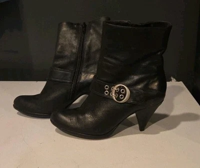 Botines de cuero negro BX by BRONX para mujer EE. UU. 6,5 Foto 1 de 4
