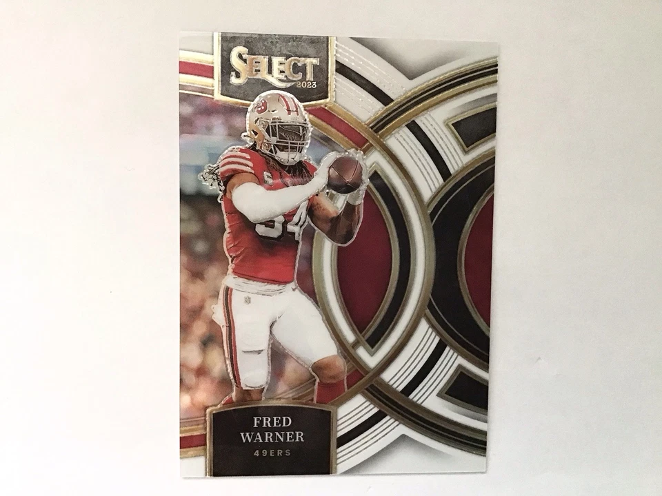 🔥2023 Panini Select Premier Level Fred Warner White Prizm /35 *READ*🔥 - Image 1 of 4