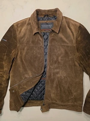 Superdry Premium Indiana Leather Jacket - Image 1 of 4