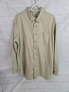 L.L. Bean Herren XL TALL einfarbig hellbraun faltenfrei Button-Down Hemd Langarm - Bild 1 von 17