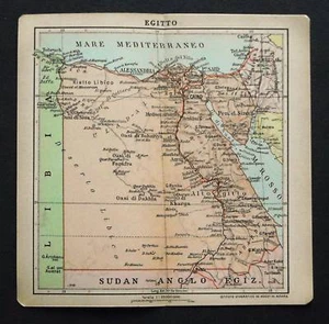 XX Sec.Gravur Geografical Map.EGITTO - AEGYPT.CAIRO... - Imagen 1 de 1