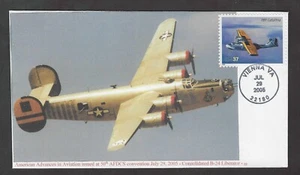 #3917 37c Consolidated PBY Catalina - B-24 Liberator Cachet FDC - Picture 1 of 2