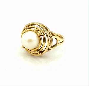Magnífico Anillo Oro 18 Quilates - Perla - 5,21 G - Imagen 1 de 3
