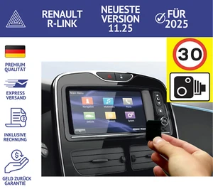 NEU FÜR 2025 RENAULT R-LINK EVOLUTION 11.25 SD KARTE EUROPA LAGUNA MEGANE SCENIC - Zdjęcie 1 z 7