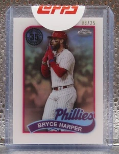 2024 BRYCE HARPER 1989 TOPPS CHROME LAYER VARIATION FACTORY SEALED #08/25 SSP - Picture 1 of 4